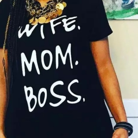 Bobby Tops - Wife Mom tee shirt